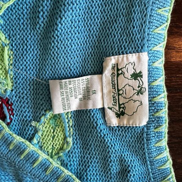 NEW The Quacker Factory Women’s Sweater Sz 1X Cherries 🍒 & Appliqués New w Tags - Picture 3 of 9